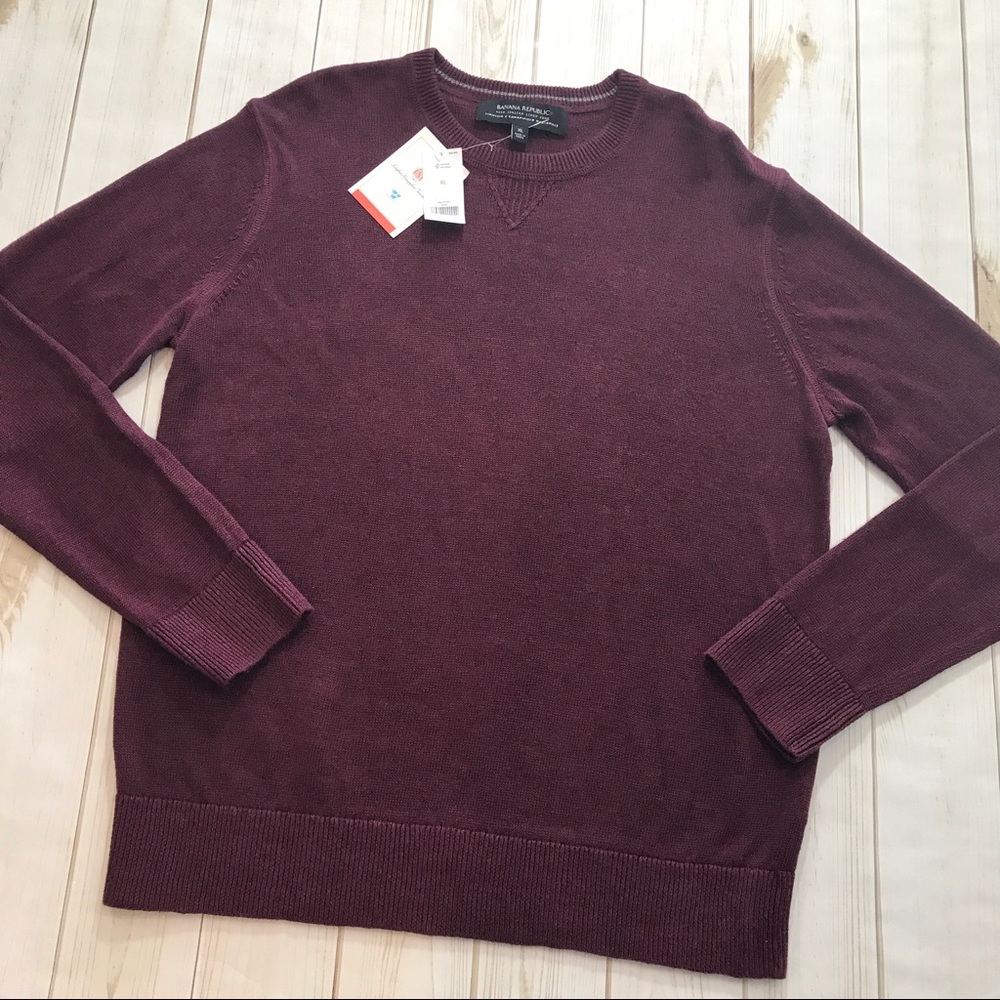 (SOLD) Banana Republic Italian Linen Sweater, XL - Picture 2 of 7